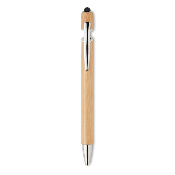 Penna a sfera in bamboo natural - personalizzabile con logo