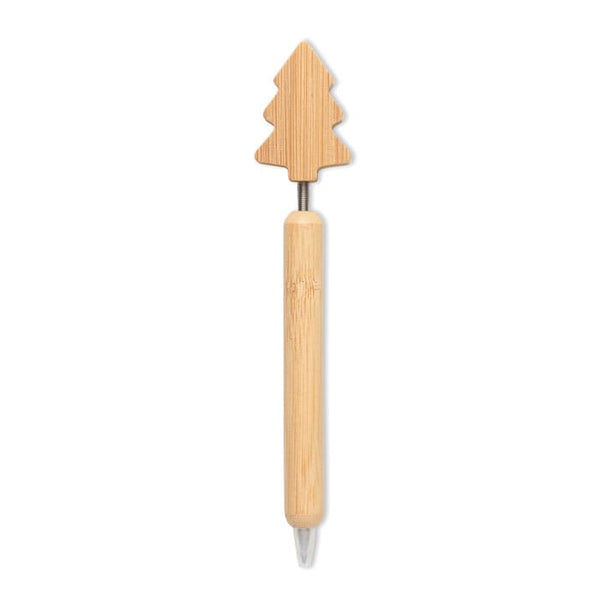 Penna a sfera in bamboo natural - personalizzabile con logo