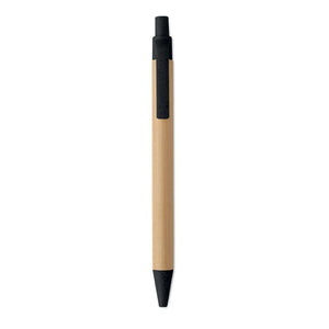 Penna a sfera in bambù e grano - personalizzabile con logo