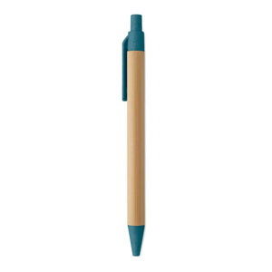 Penna a sfera in bambù e grano - personalizzabile con logo