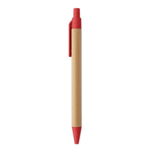 Penna a sfera in bambù e grano - personalizzabile con logo