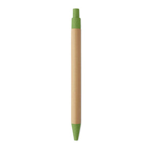 Penna a sfera in bambù e grano - personalizzabile con logo