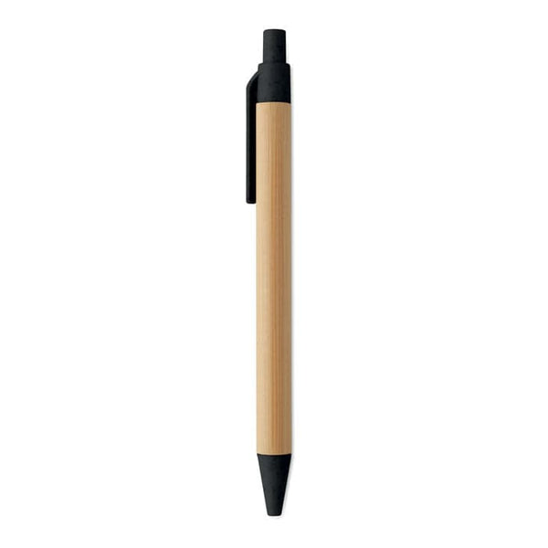 Penna a sfera in bambù e grano - personalizzabile con logo