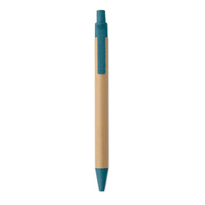 Penna a sfera in bambù e grano - personalizzabile con logo