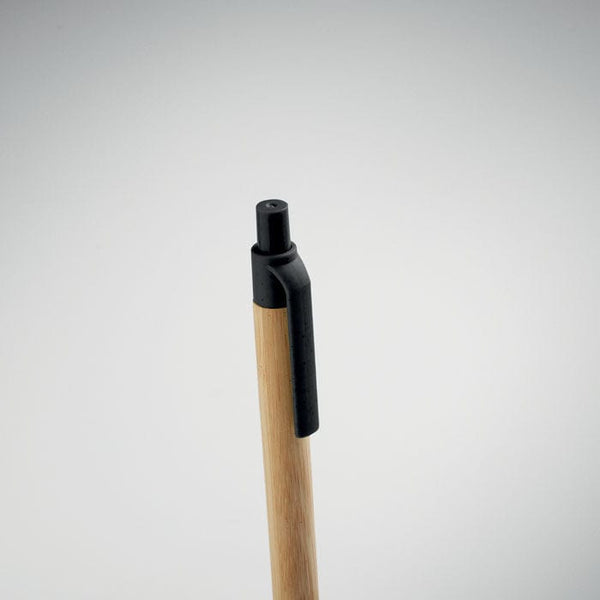 Penna a sfera in bambù e grano - personalizzabile con logo