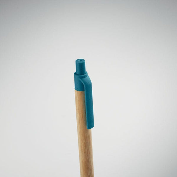 Penna a sfera in bambù e grano - personalizzabile con logo