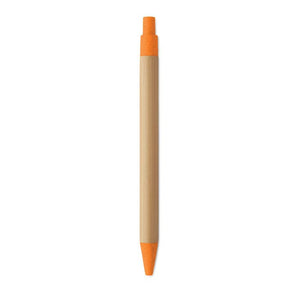 Penna a sfera in bambù e grano - personalizzabile con logo