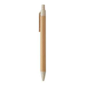 Penna a sfera in bambù e grano - personalizzabile con logo