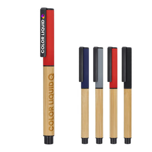 Penna a sfera in bambù - personalizzabile con logo