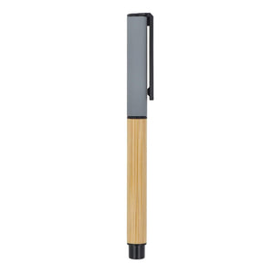 Penna a sfera in bambù - personalizzabile con logo
