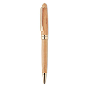 Penna a sfera in box beige - personalizzabile con logo