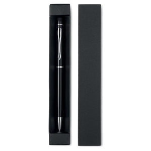 Penna a sfera in green box Nero - personalizzabile con logo