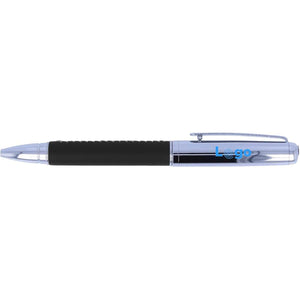 Penna a sfera in metallo Nero - personalizzabile con logo