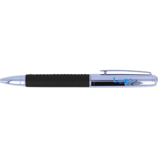 Penna a sfera in metallo Nero - personalizzabile con logo