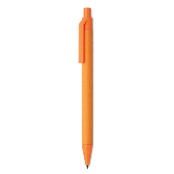 Penna a sfera in PLA di mais arancione - personalizzabile con logo
