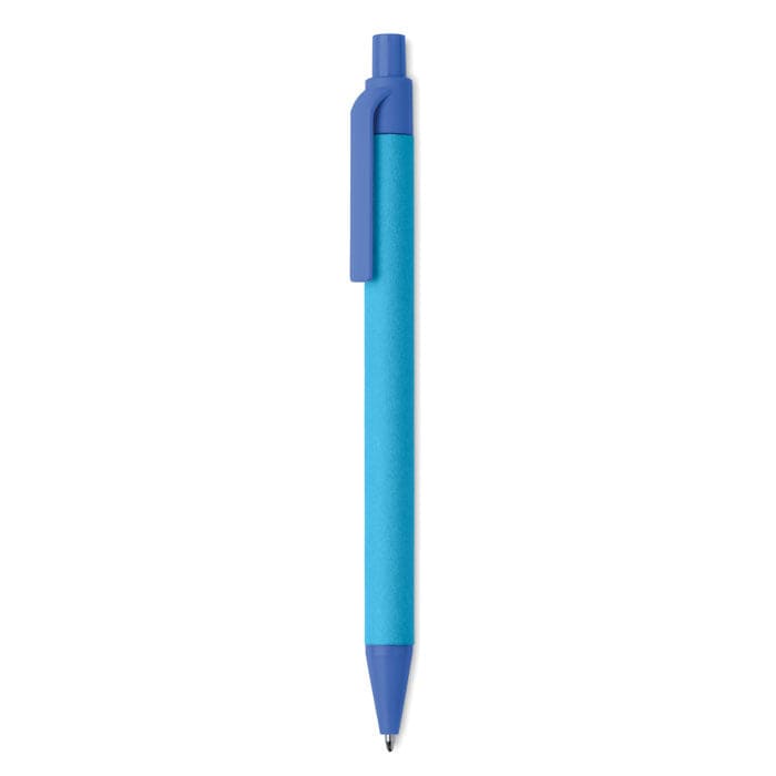 Penna a sfera in PLA di mais blu - personalizzabile con logo
