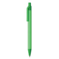 Penna a sfera in PLA di mais verde calce - personalizzabile con logo