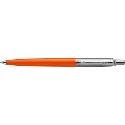 Penna a sfera Jotter in acciaio inox e plastica arancione / Blue refill - personalizzabile con logo
