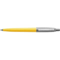 Penna a sfera Jotter in acciaio inox e plastica giallo / Blue refill - personalizzabile con logo