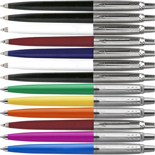 Penna a sfera Jotter in acciaio inox e plastica Colore: arancione, azzurro, bianco, royal, giallo, viola, nero, rosso, verde €8.09 - 2100-007999128