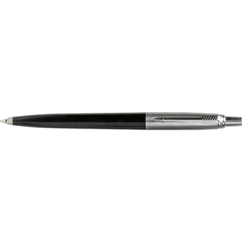 Penna a sfera Jotter in acciaio inox e plastica nero / Black refill - personalizzabile con logo