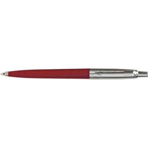 Penna a sfera Jotter in acciaio inox e plastica rosso / Black refill - personalizzabile con logo