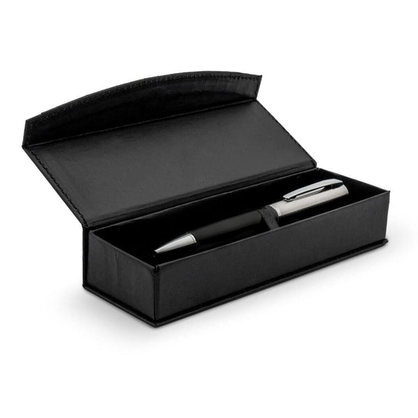 Penna a sfera Laredo in confezione regalo Nero - personalizzabile con logo