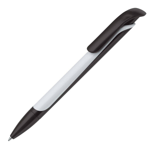 Penna a sfera Long Shadow bianco - personalizzabile con logo