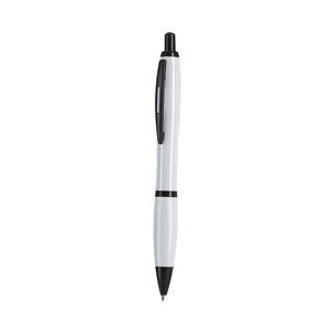 Penna a Sfera Maldy bianco - personalizzabile con logo