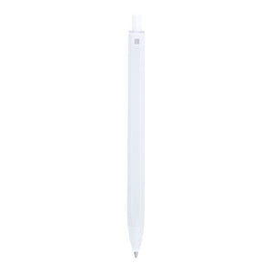 Penna a Sfera Maron bianco - personalizzabile con logo