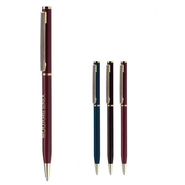 Penna a sfera Metal Slim - personalizzabile con logo