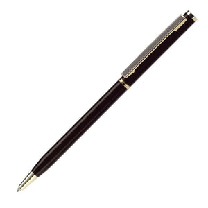 Penna a sfera Metal Slim Nero - personalizzabile con logo