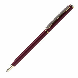 Penna a sfera Metal Slim Rosso - personalizzabile con logo