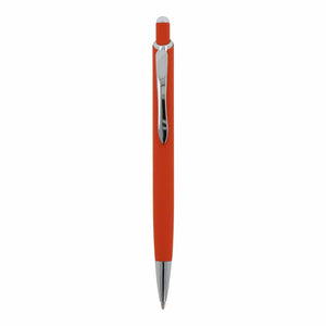 Penna a sfera Monaco in metallo gommato - personalizzabile con logo
