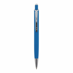 Penna a sfera Monaco in metallo gommato - personalizzabile con logo
