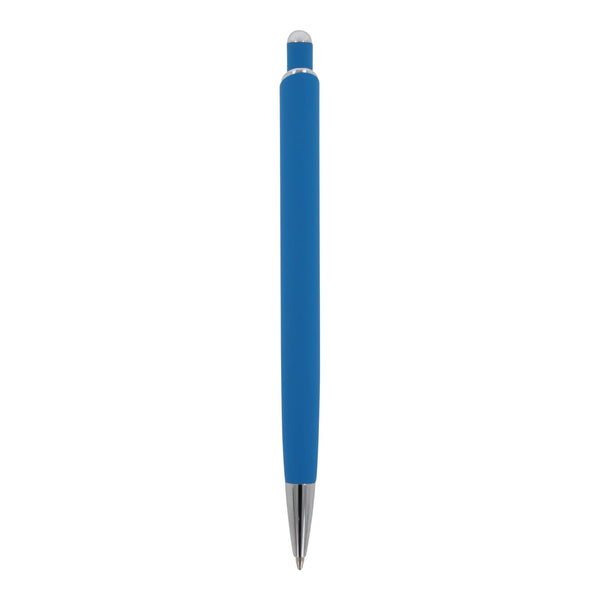 Penna a sfera Monaco in metallo gommato - personalizzabile con logo