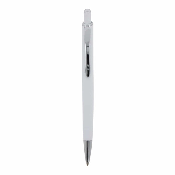 Penna a sfera Monaco in metallo gommato - personalizzabile con logo
