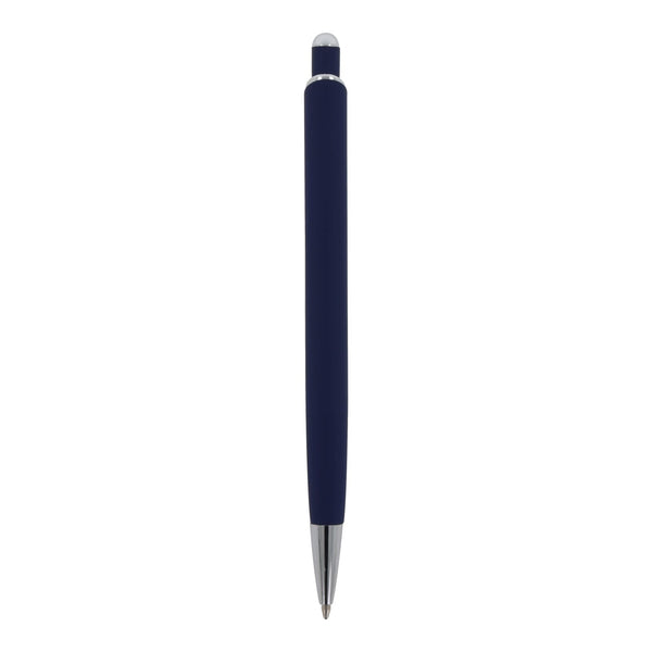 Penna a sfera Monaco in metallo gommato - personalizzabile con logo