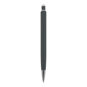 Penna a sfera Monaco in metallo gommato - personalizzabile con logo
