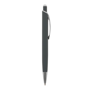 Penna a sfera Monaco in metallo gommato - personalizzabile con logo