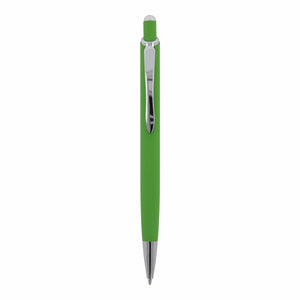 Penna a sfera Monaco in metallo gommato - personalizzabile con logo