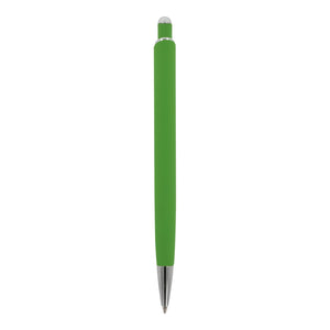 Penna a sfera Monaco in metallo gommato - personalizzabile con logo