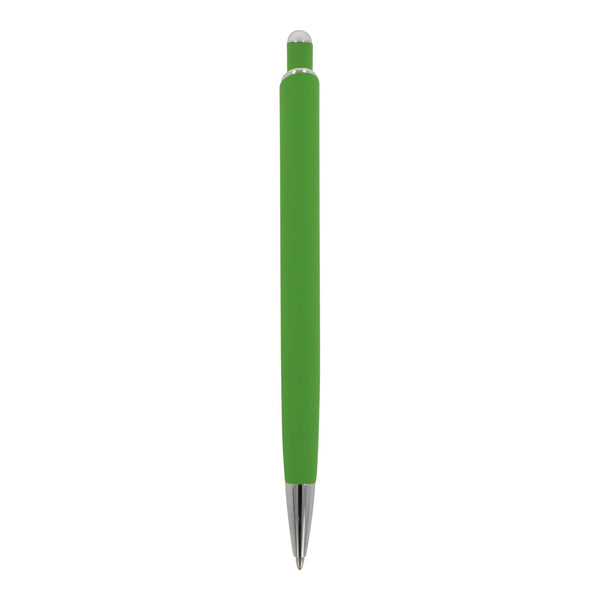 Penna a sfera Monaco in metallo gommato - personalizzabile con logo