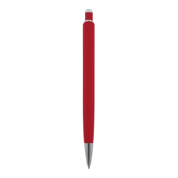 Penna a sfera Monaco in metallo gommato - personalizzabile con logo