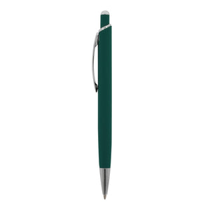 Penna a sfera Monaco in metallo gommato - personalizzabile con logo