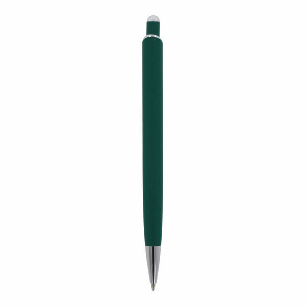 Penna a sfera Monaco in metallo gommato - personalizzabile con logo