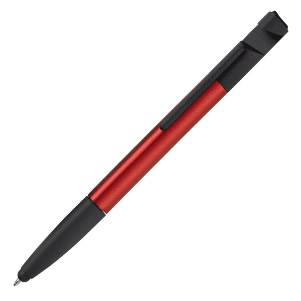 Penna a sfera multifunzione 6/1 rosso - personalizzabile con logo