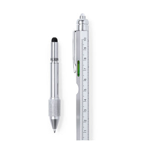 Penna a Sfera Multifunzione Tulix color argento - personalizzabile con logo