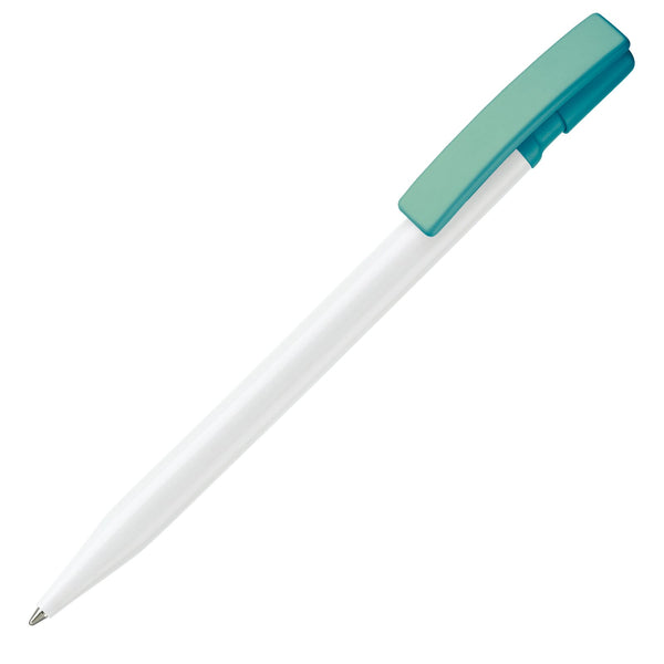 Penna a sfera Nash hardcolour azzurro - personalizzabile con logo