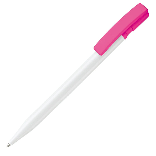 Penna a sfera Nash hardcolour rosa - personalizzabile con logo